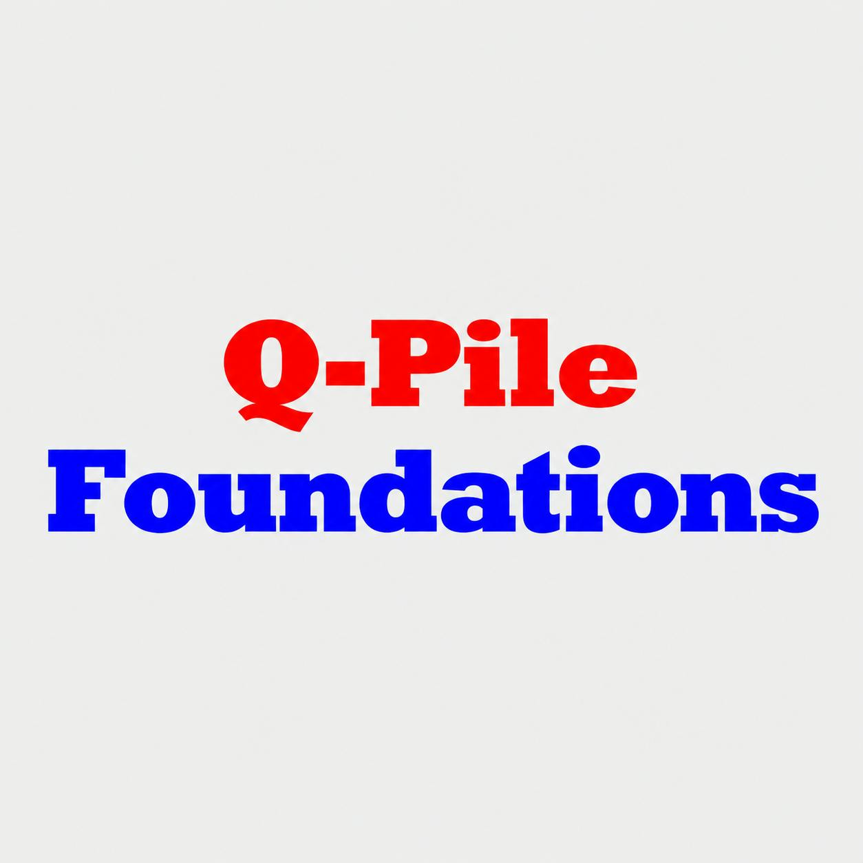 Logo of Q-Pile Foundations