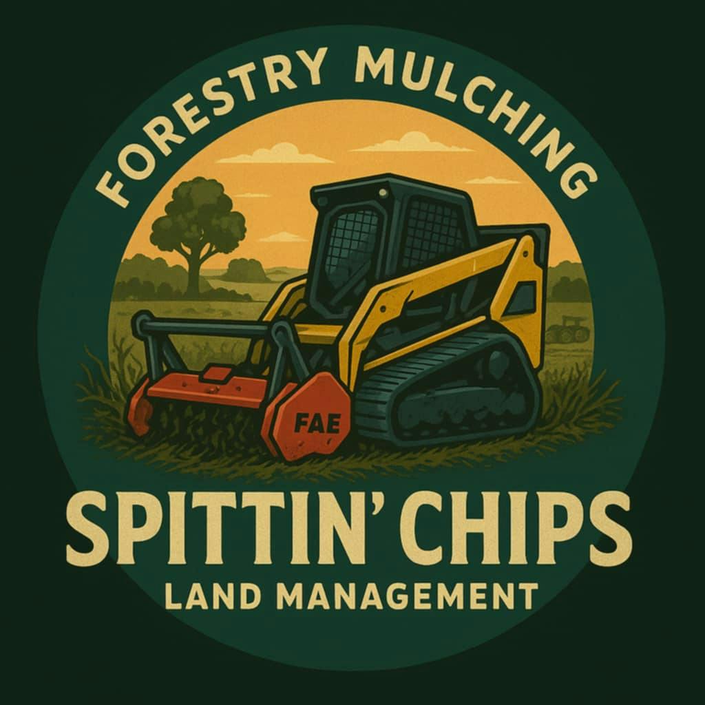 Logo of Spittin’ Chips Forestry Mulching and Land Clearing