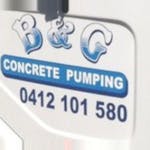 Logo of B & G Concrete Pumping Pty Ltd