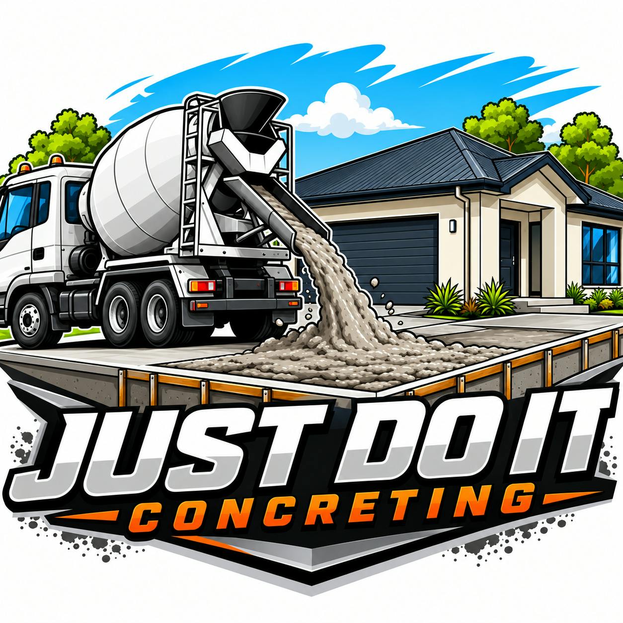 Logo of Just do it concreting