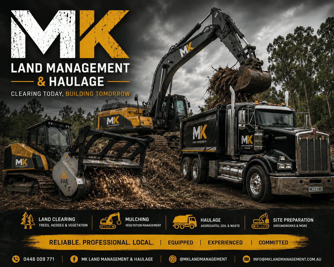 Logo of MK land management and haulage