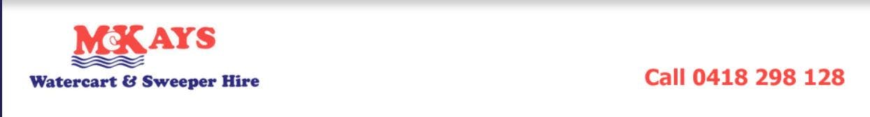 Logo of McKays Watercart and Sweeper Hire