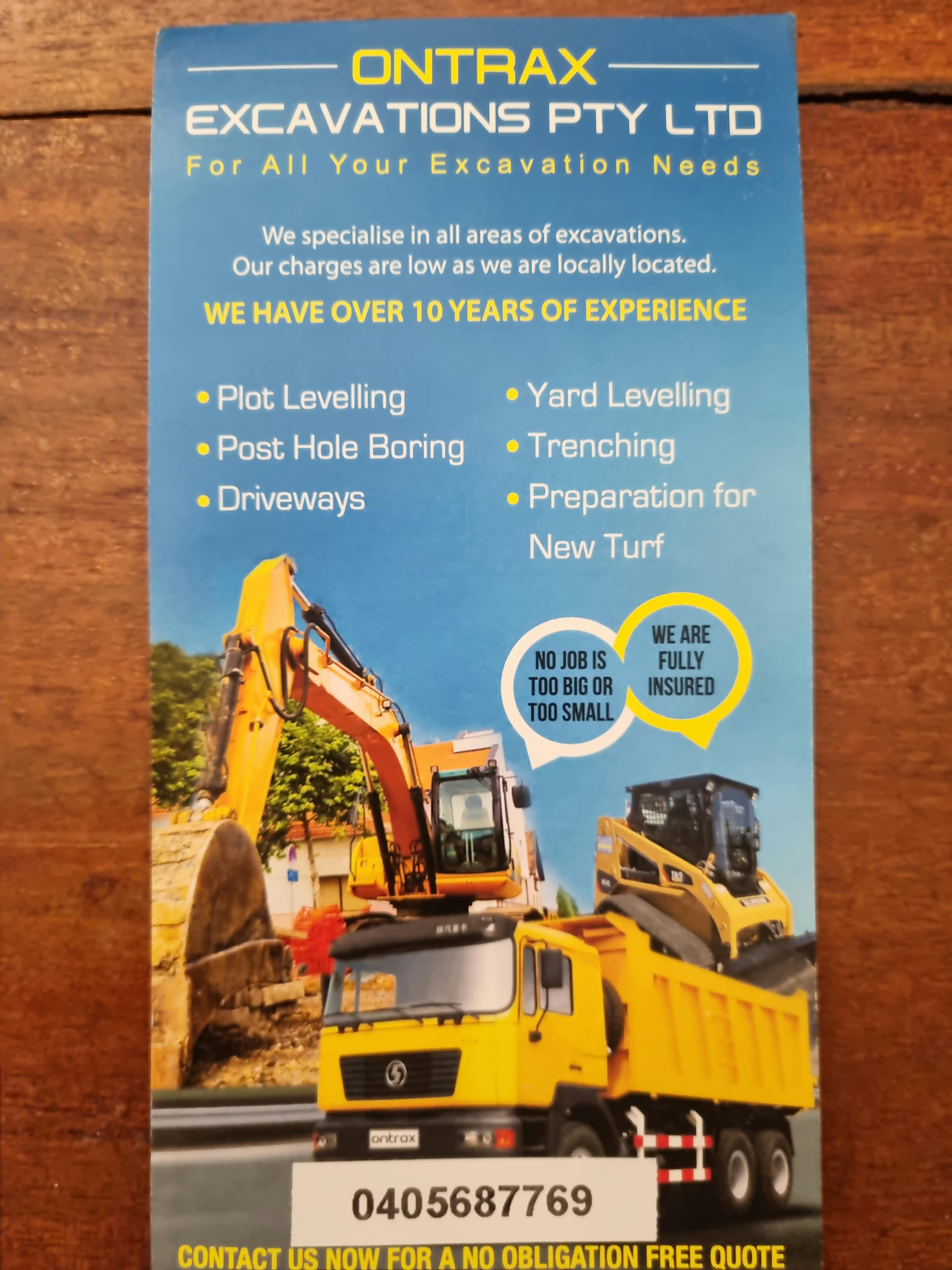 Logo of Ontrax Plant and Excavations