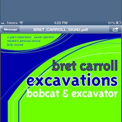 Logo of Brett Carroll Excavations
