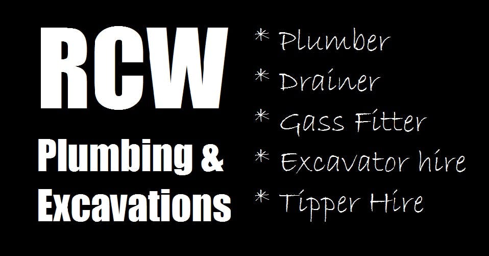 Logo of RCW plumbing & excavations