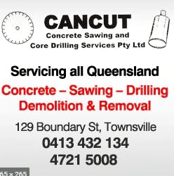 Logo of Cancut Concrete Sawing & Core Drilling Services Pty Ltd