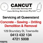 Logo of Cancut Concrete Sawing & Core Drilling Services Pty Ltd