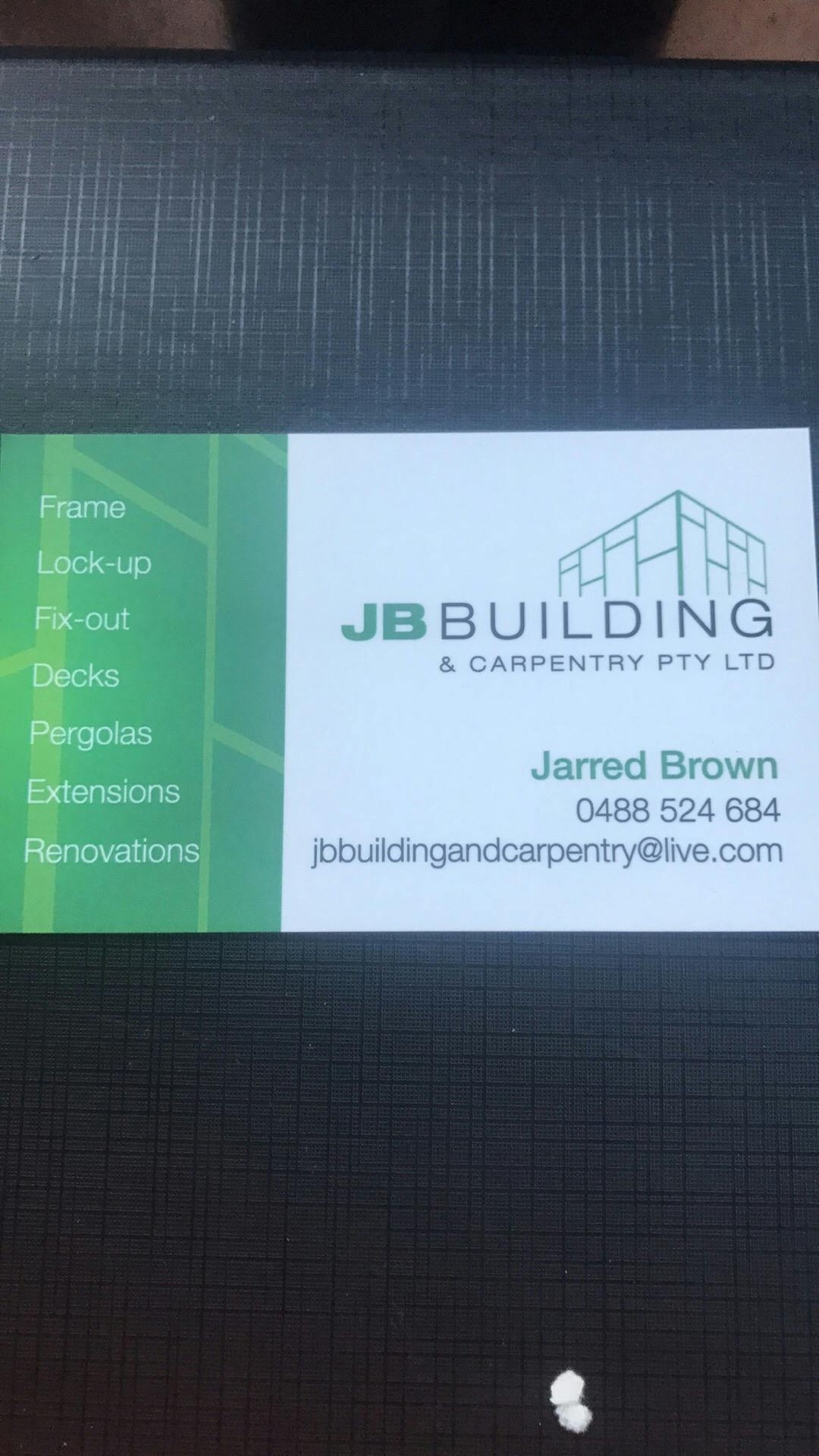 Logo of JB Building and Carpentry Pty Ltd