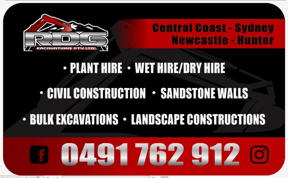 Logo of RDG Excavations Pty Ltd