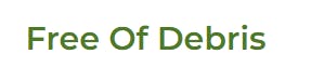 Logo of Free of Debris