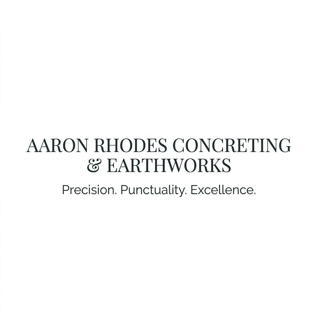 Logo of Aaron Rhodes Concreting & Earthworks