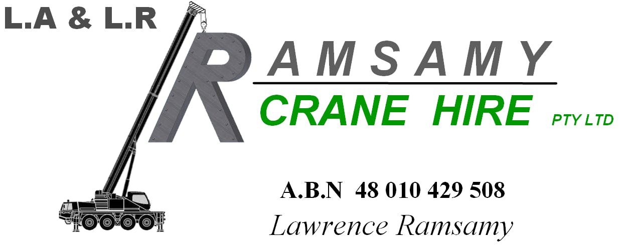 Logo of LA & LR Ramsamy Crane Hire Pty Ltd