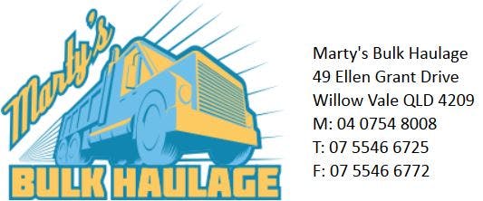 Logo of Martys Bulk Haulage