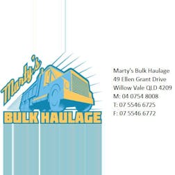 Logo of Martys Bulk Haulage