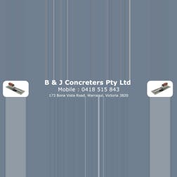 Logo of B & J Concretors Pty Ltd