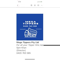 Logo of Mega Tippers Pty Ltd