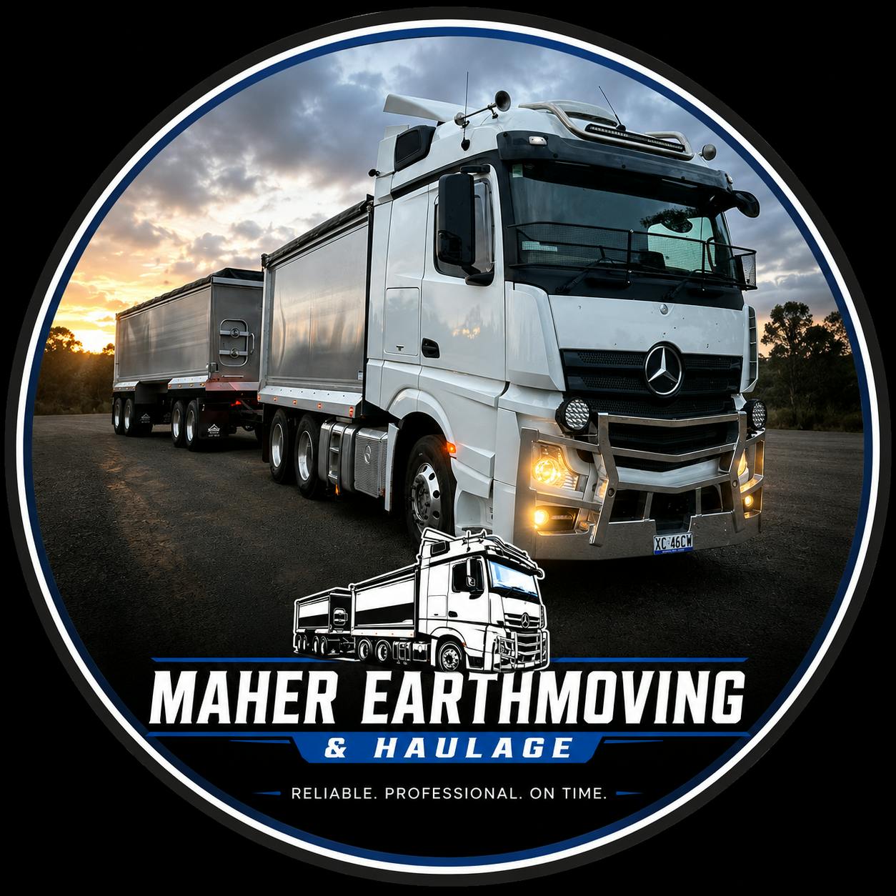Logo of Luke Maher Construction & Earthworks - Brisbane