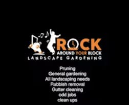 Logo of Rock around your block Landscaping and Gardening