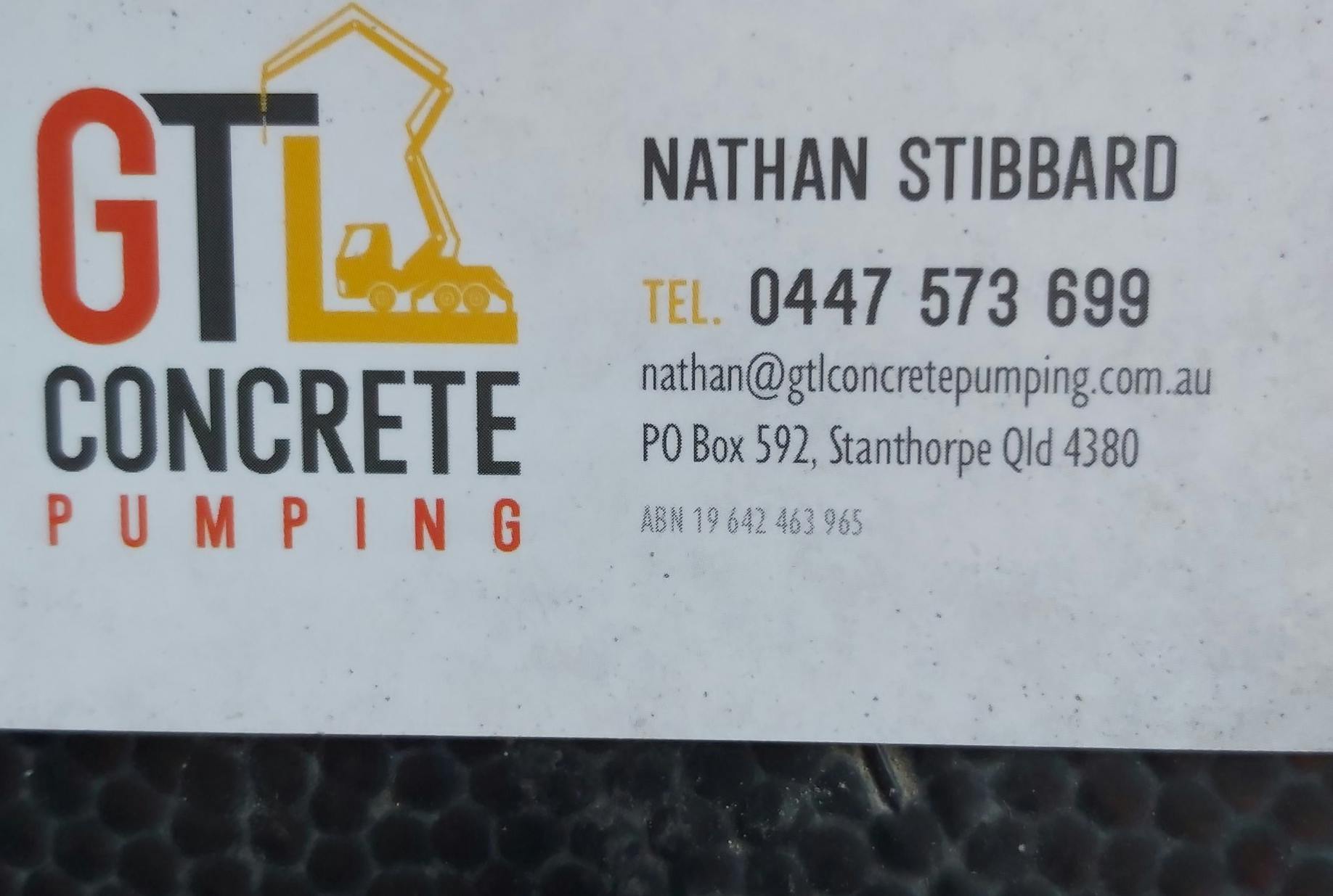 Logo of GTL Concrete Pumping Pty Ltd