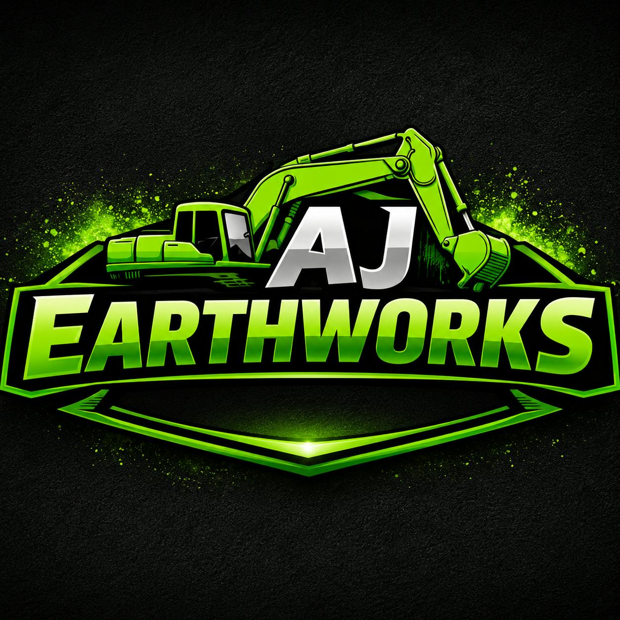 Logo of AJ Earthworks and Water Cartage