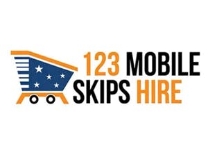Logo of 123 mobile skips hire