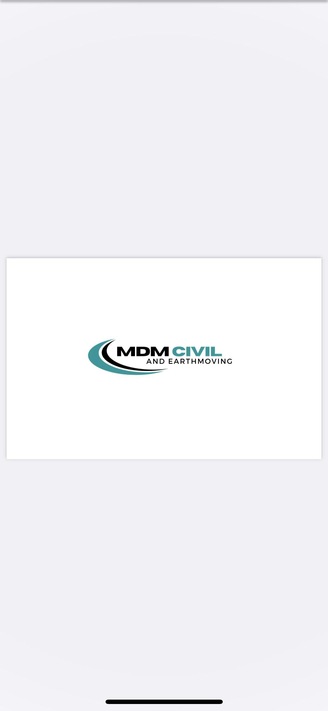 Logo of MDM Civil & Earthmoving