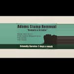 Logo of Adams Stump & Tree Removal