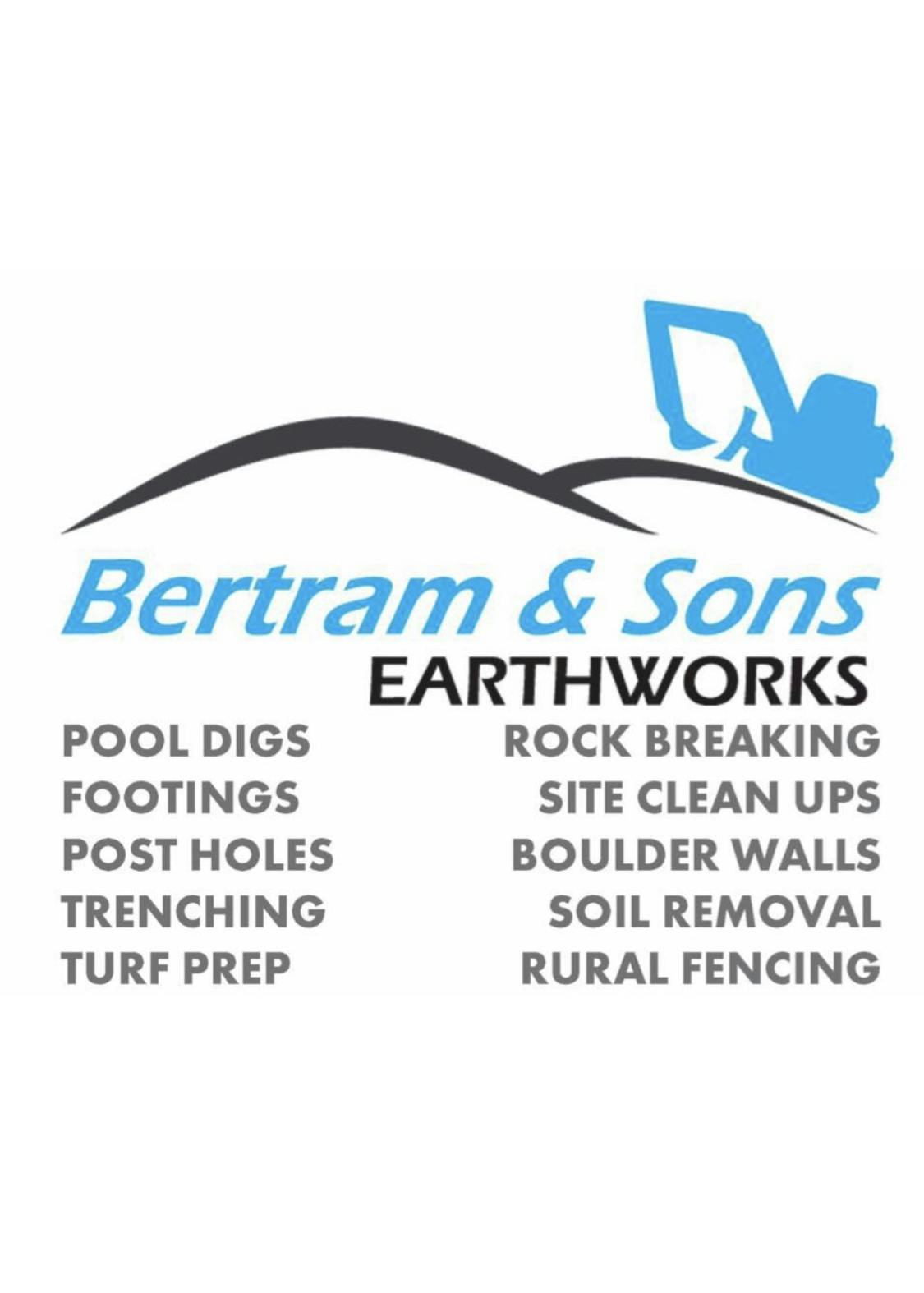 Logo of Bertram & Sons Earthworks