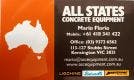 Logo of All States Concrete Equipment