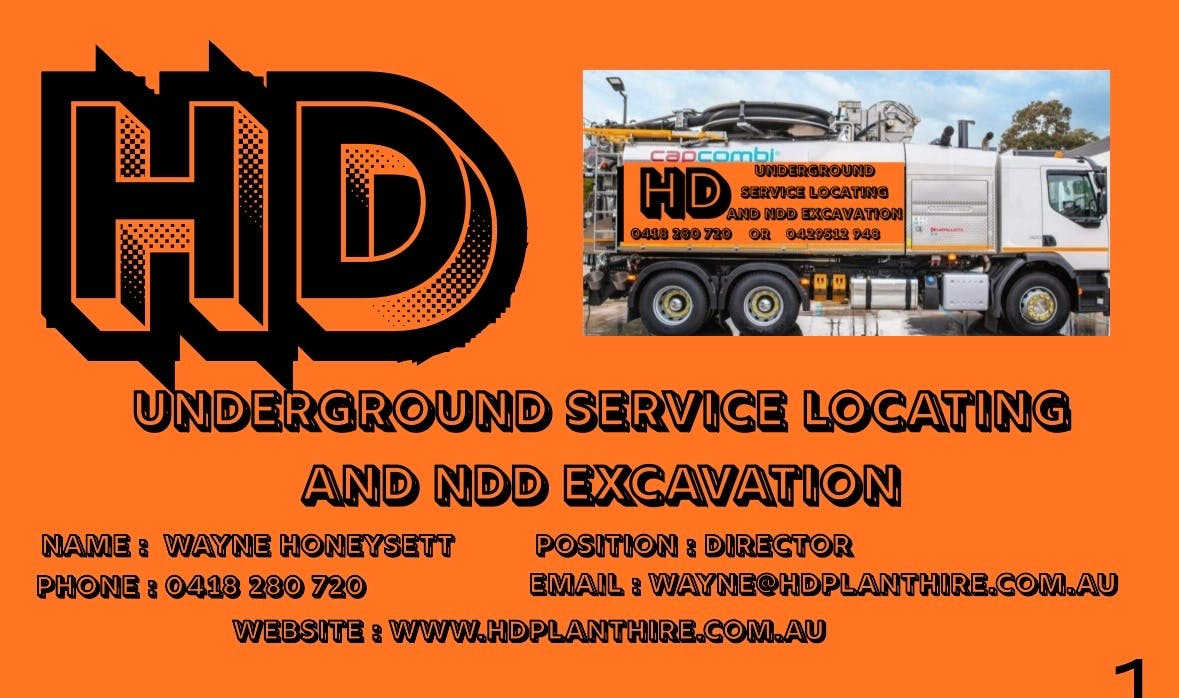Logo of HD Underground Service Locating and NDD Excavation