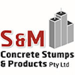 Logo of S & M Concrete Stumps & Products Pty Ltd