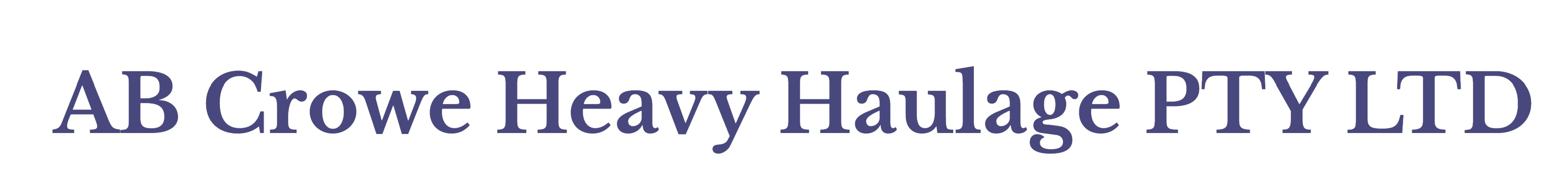 Logo of AB Crowe Heavy Haulage Pty Ltd