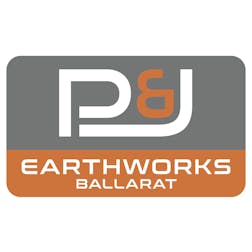 Logo of P & J Earthworks Ballarat