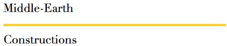 Logo of Middle-Earth Constructions