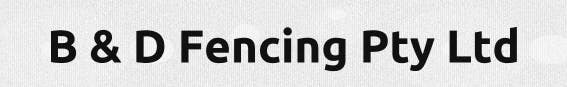 Logo of B & D Fencing Pty Ltd