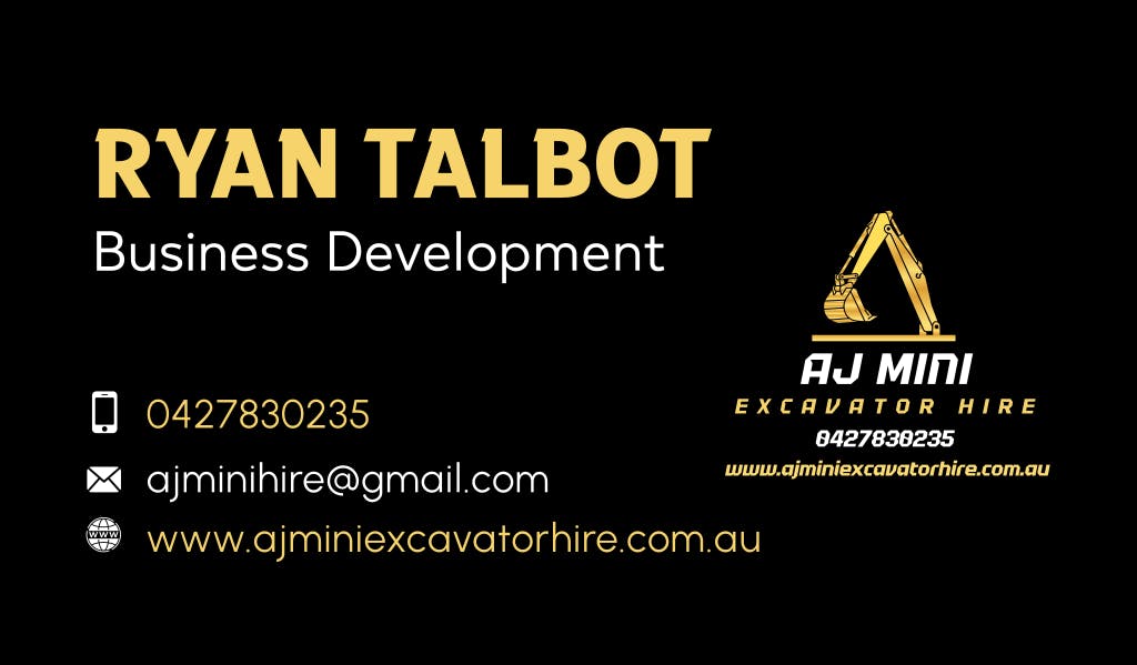Logo of AJ Mini Excavator Hire