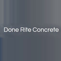Logo of Done Rite Concrete Pty Ltd