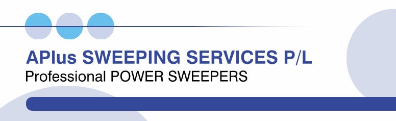 Logo of A Plus Sweeping Services
