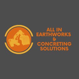 Logo of ALL IN EARTHWORKS AND CONCRETING SOLUTIONS