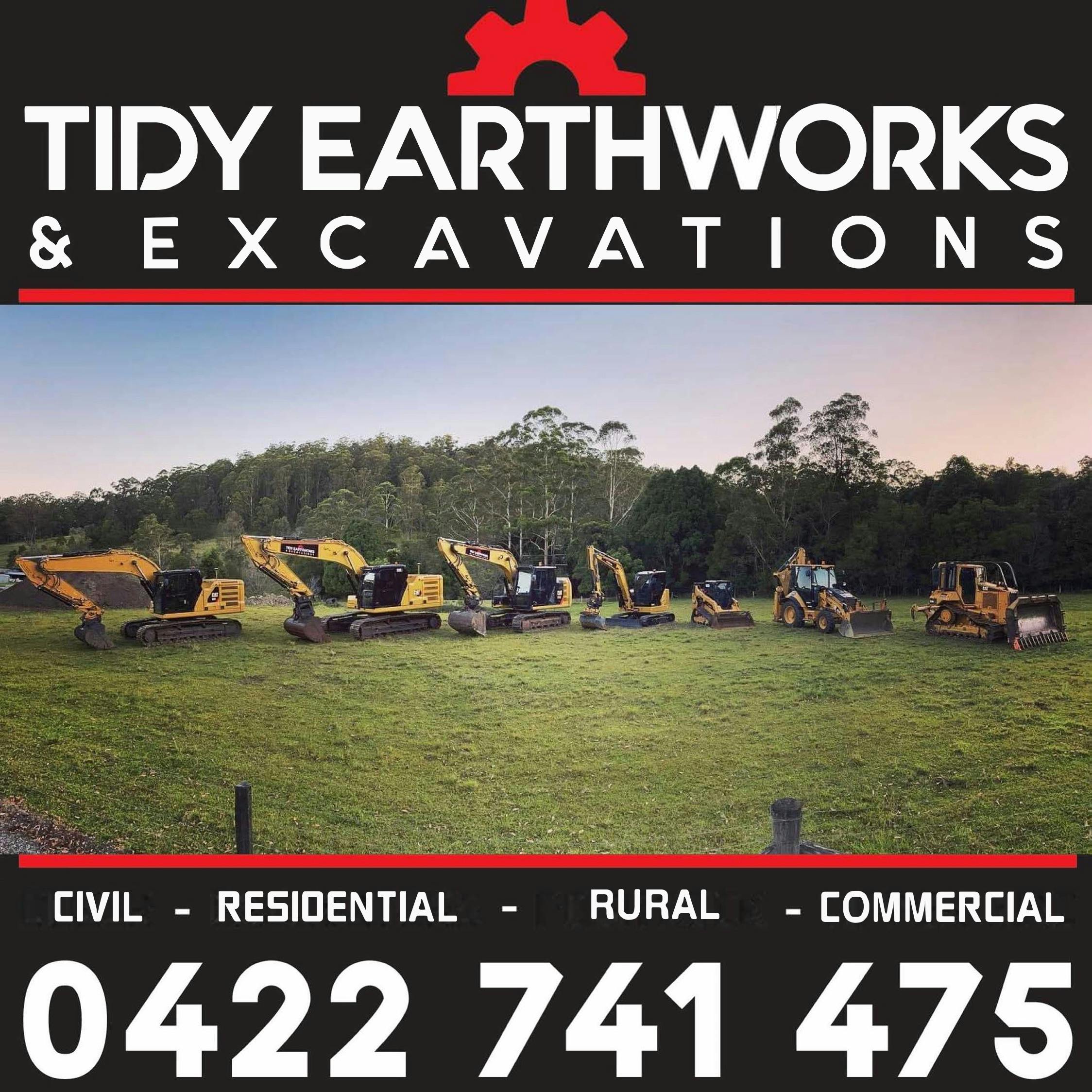 Logo of Tidy Earthworks and Excavations