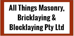 Logo of All Things Masonry, Bricklaying & Blocklaying Pty Ltd