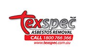 Logo of Texspec ASBESTOS Removals & Textured Ceilings