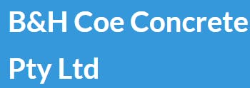 Logo of B &amp; H Coe Concreting