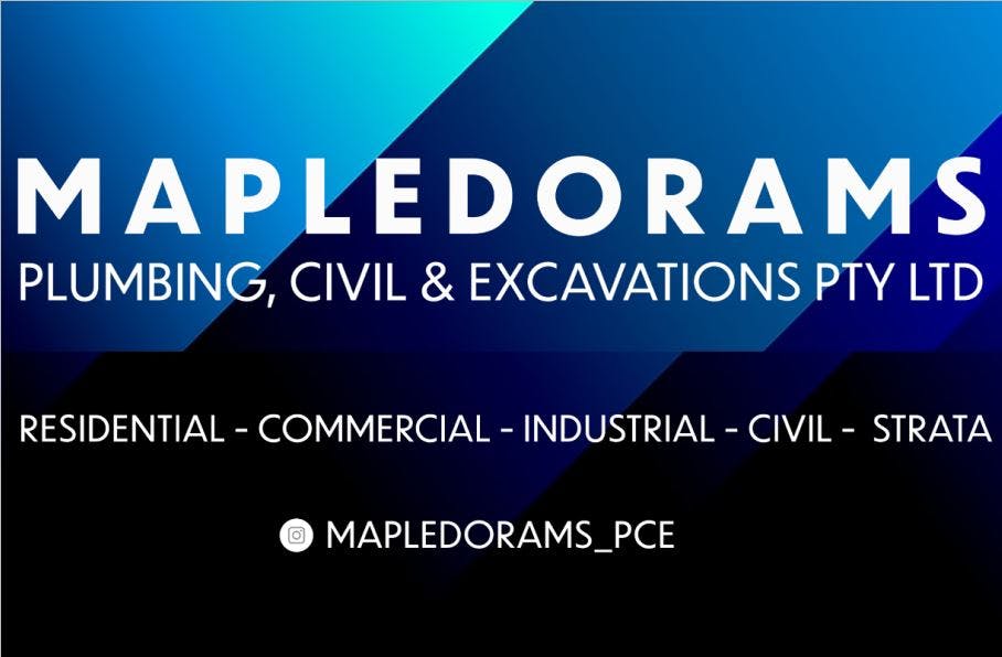 Logo of Mapledorams Plumbing, Civil & Excavations PTY LTD