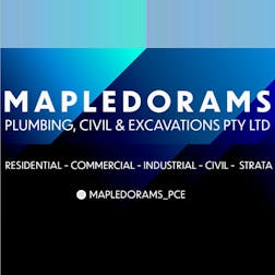 Logo of Mapledorams Plumbing, Civil & Excavations PTY LTD
