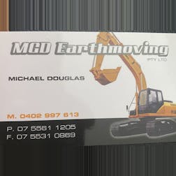 Logo of MGD Earthmoving Pty ltd
