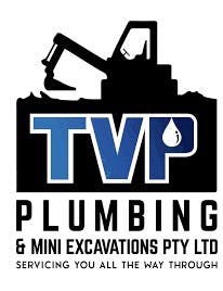 Logo of TVP plumbing & mini excavations pty ltd