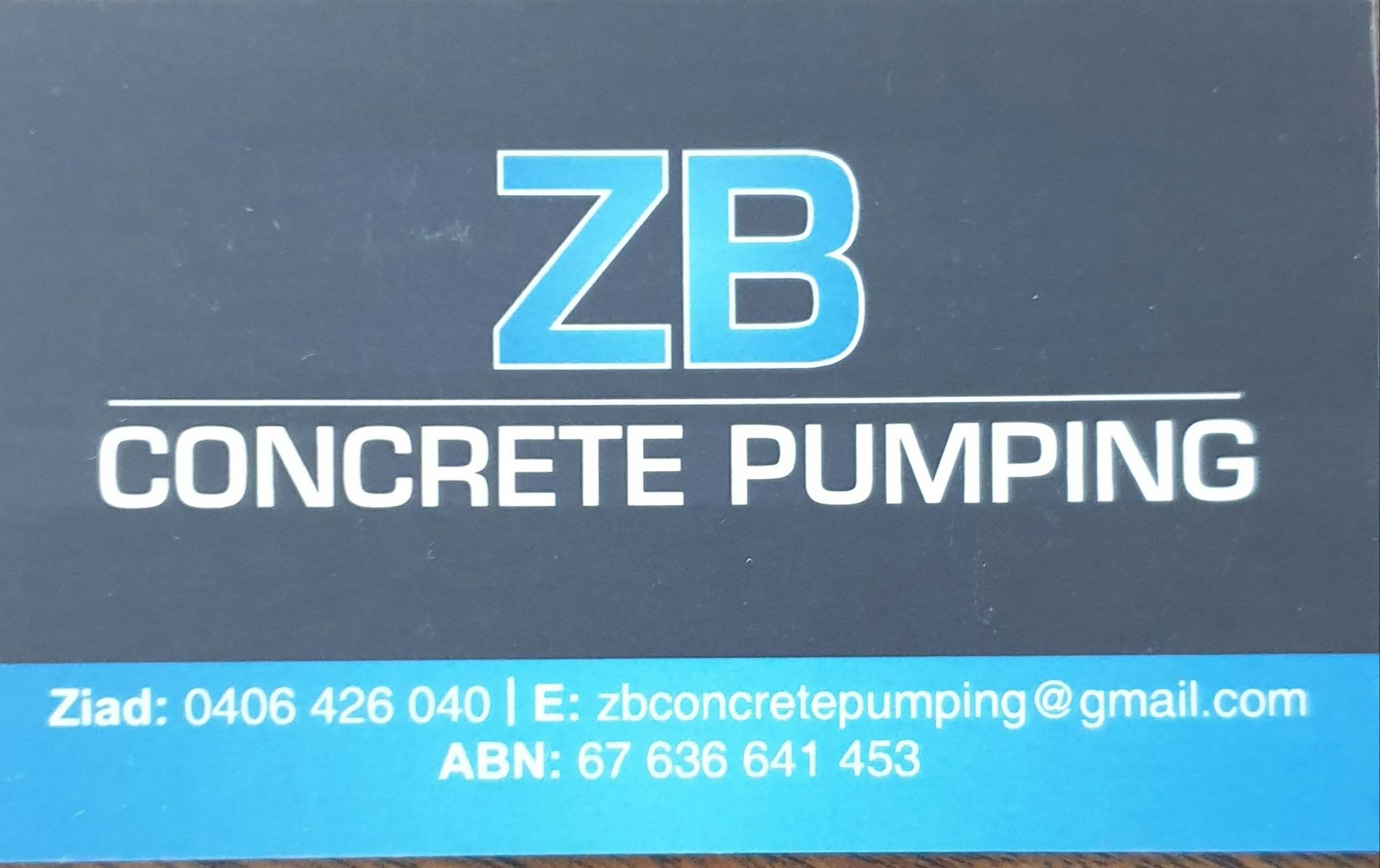 Logo of ZB Concrete Pumping