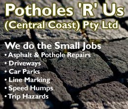 Logo of Potholes 'R' Us (Central Coast) Pty Ltd