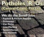 Logo of Potholes 'R' Us (Central Coast) Pty Ltd